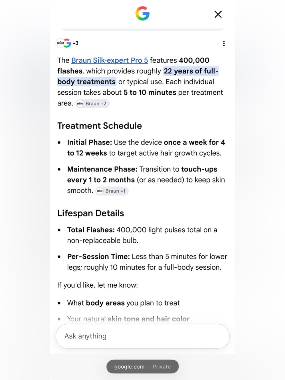 Braun Silk·expert Pro 5 IPL Hair Removal Device - Picture 12 of 16